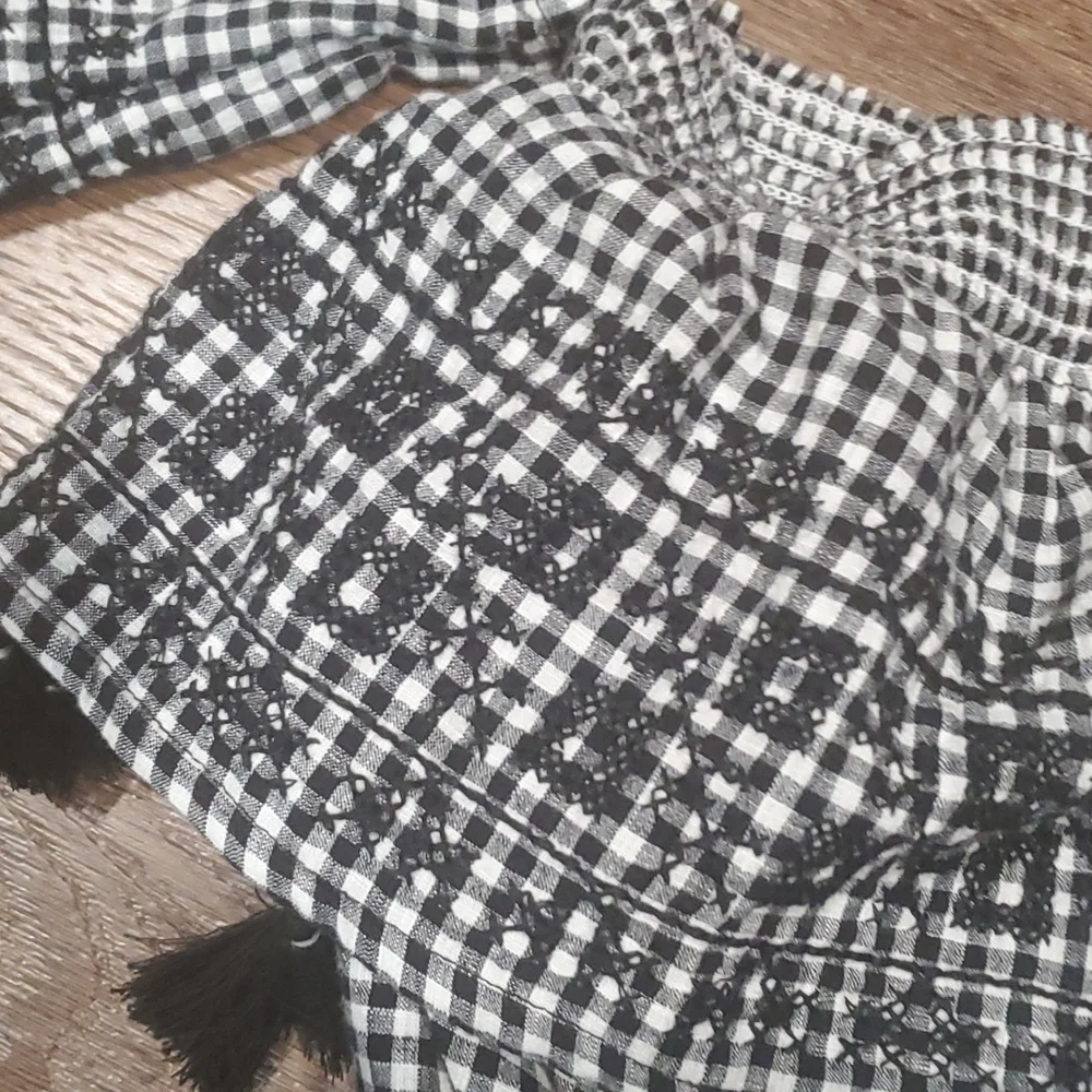AMERICAN EAGLE crop gingham top. #4958